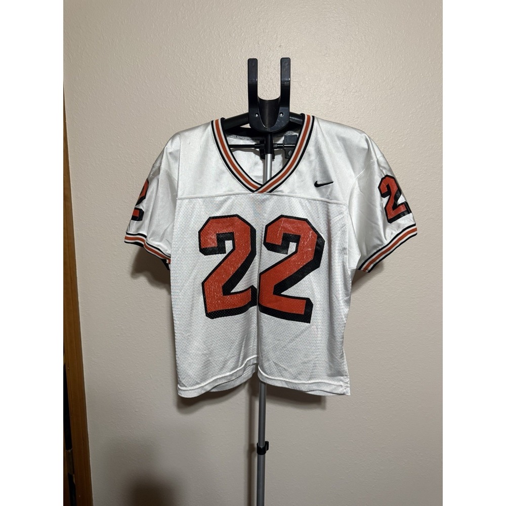Vintage Nike Team #22 Bengals Style Football Jersey White M USA)
